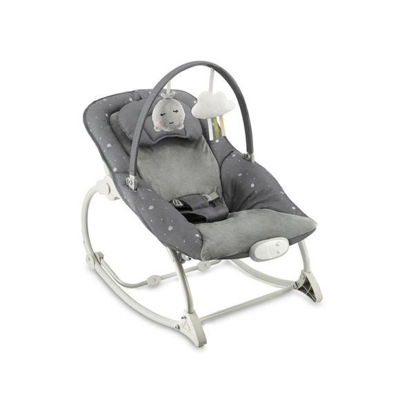 MOMI VIBRAČNÍ LEHÁTKO S MELODIEMI MOMI LAPIS TMAVĚ ŠEDÉ - LEHÁTKA A HOUPADLA - SPINKÁNÍ