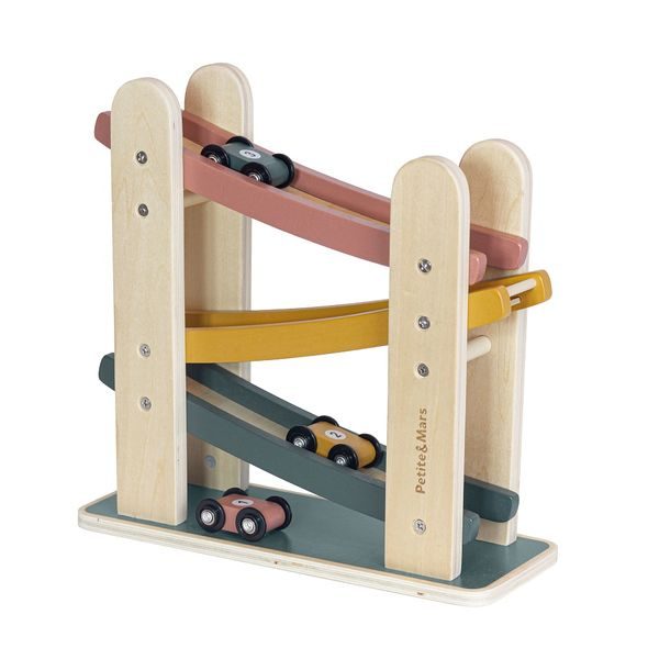 PETITE&MARS HRAČKA DŘEVĚNÁ ZÁVODNÍ DRÁHA MILKY WAY WOOD OF MARS 18M+ - KULIČKOVÉ DRÁHY - PRO DĚTI