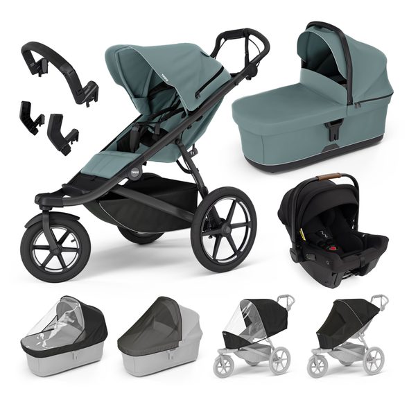 THULE TROJKOMBINACE 9V1 URBAN GLIDE 3 + BASSINET + PŘÍSLUŠENSTVÍ 2024 + NUNA PIPA™ URBN - KOMBINACE S PŘÍSLUŠENSTVÍM - KOČÍKY A PRÍSLUŠENSTVO