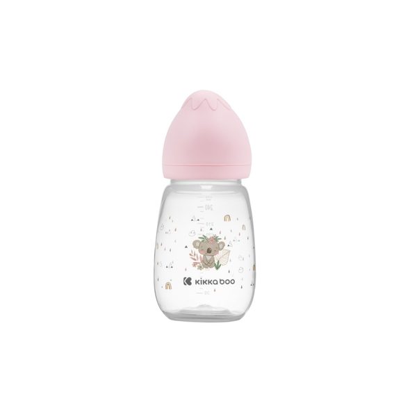 KIKKABOO KOJENECKÁ LÁHEV 260ML 3M+ SAVANNA PINK - KOJENECKÉ LAHVE - KRMENÍ
