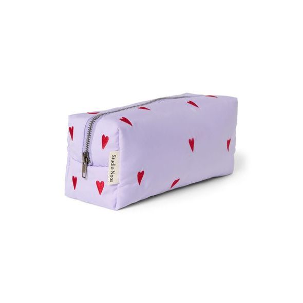 STUDIO NOOS PUFFY POUCH KABELKA PURPLE HEARTS - ORGANIZÉRY A KOŠÍKY - KOČÁRKY A PŘÍSLUŠENSTVÍ