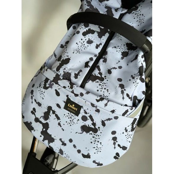 EMITEX FUSAK 2V1 COCOON SOFTSHELL BLUE SPLASH - FUSAKY DO KOČÁRKU - KOČÁRKY A PŘÍSLUŠENSTVÍ