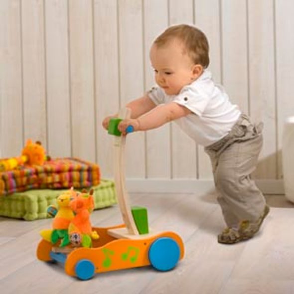 BABYMOOV DŘEVĚNÉ CHODÍTKO - CHODÍTKA - PRO DĚTI