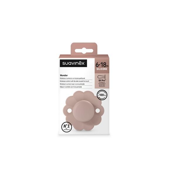 SUAVINEX DUDLÍK SX PRO FYZIOLOGICKÝ WONDER 6/18M - PALE MAUVE - ŠIDÍTKA A DOPLŇKY - KRMENÍ