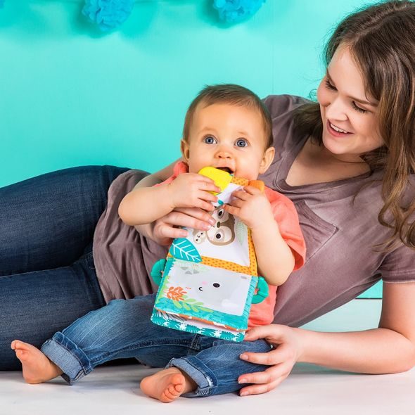 BRIGHT STARTS KOUSÁTKO/ KNÍŽKA - LEV, 3M+ - KNÍŽKY PRO NEJMENŠÍ - PRO DĚTI