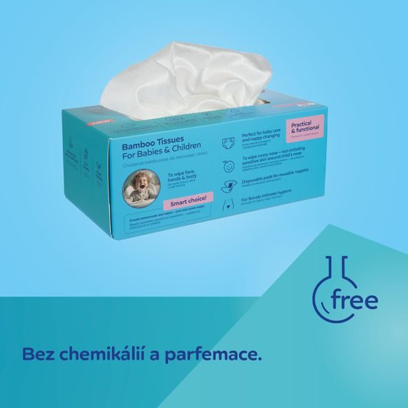 CANPOL BABIES BAMBUSOVÉ UBROUSKY 2V1 100KS - VLHČENÉ UBROUSKY - PŘEBALOVÁNÍ