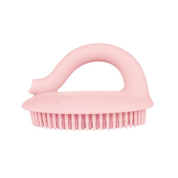 CANPOL BABIES SILIKONOVÝ KOUPELOVÝ KARTÁČ RŮŽOVÝ - HŘEBÍNKY A KARTÁČKY - KOUPÁNÍ A ZDRAVÍ