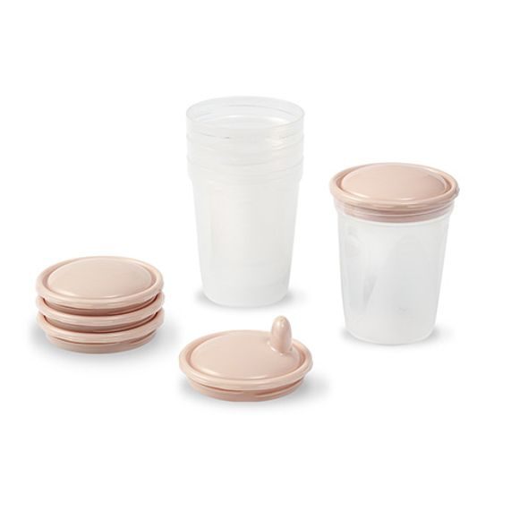 BABYONO NÁDOBY NA SKLADOVÁNÍ A MRAZENÍ POTRAVIN 4 KUSY BÉŽOVÉ - USKLADNĚNÍ JÍDLA - KRMENÍ