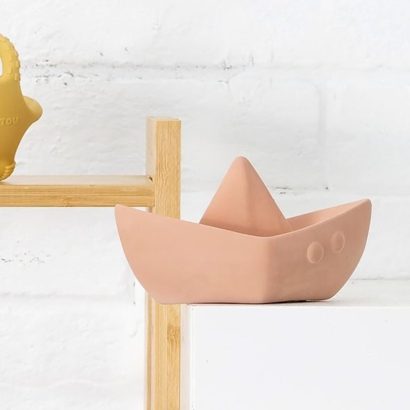 NATTOU HRAČKA DO VODY LODIČKA APRICOT 11 CM - HRAČKY DO VANY - PRO DĚTI