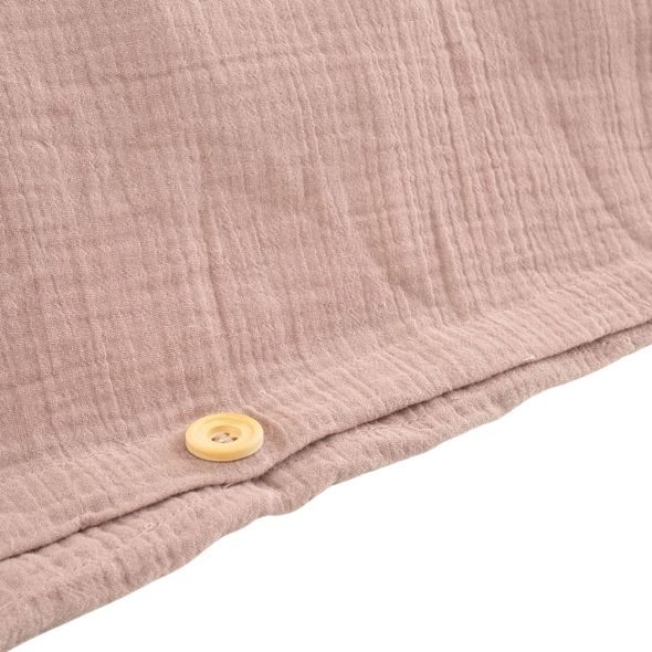 TRÄUMELAND POVLEČENÍ MUSSELIN GOTS 100/135 + 40/60 ROSA - POVLEČENÍ DO POSTÝLKY - SPINKÁNÍ