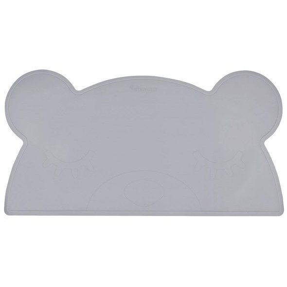 KINDSGUT SILIKONOVÁ PODLOŽKA MEDVÍDEK TMAVĚ ŠEDÁ - MISKY, TALÍŘKY A PODLOŽKY - KRMENÍ