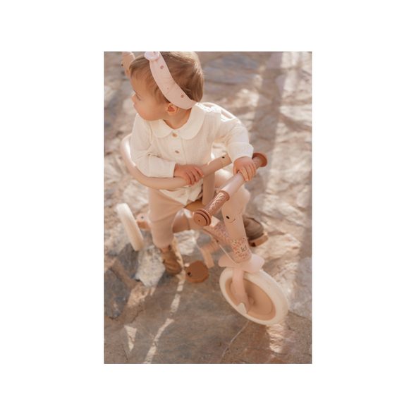 LITTLE DUTCH TŘÍKOLKA 4V1 PINK - TŘÍKOLKY ŠLAPACÍ - NOŠENÍ & SPORT