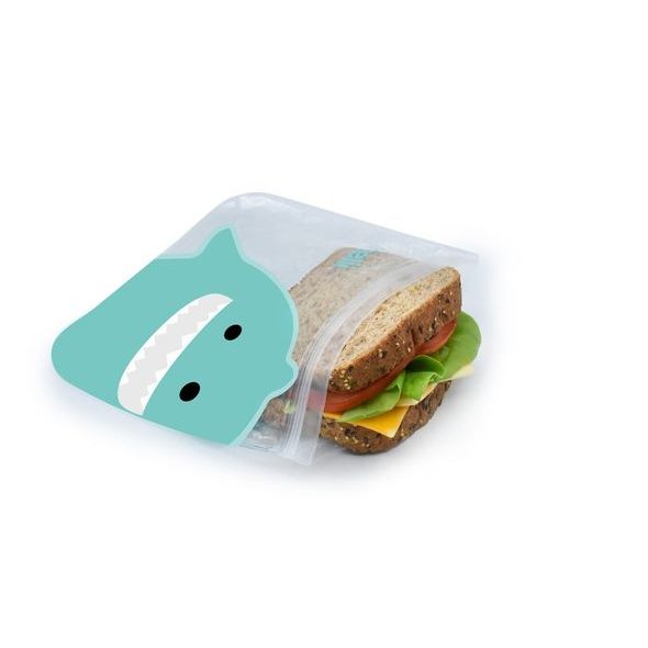 MELII OPAKOVATELNĚ POUŽITELNÉ SÁČKY NA SVAČINU 4KS - BULDOČEK, ŽRALOK - KRABIČKY NA SVAČINU - KRMENÍ