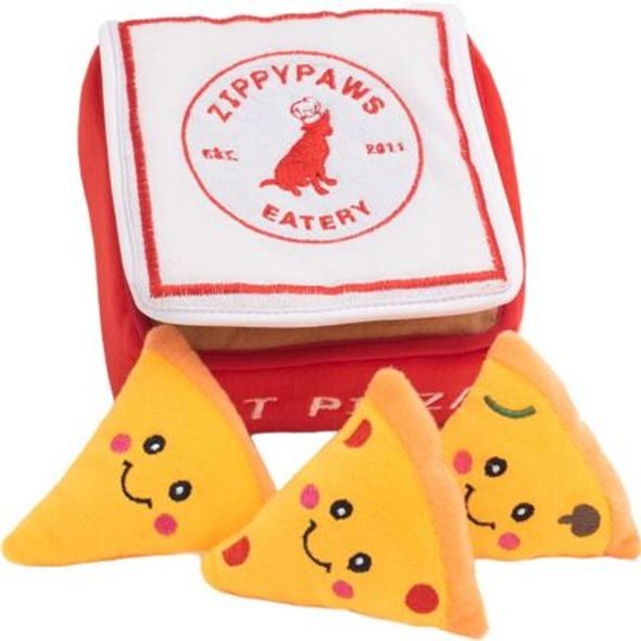 ZIPPYPAWS ZIPPYPAWS BURROW PIZZA BOX - PLYŠOVÉ HRAČKY PRO PSY - CHOVATELSKÉ POTŘEBY MALVÍKZOO