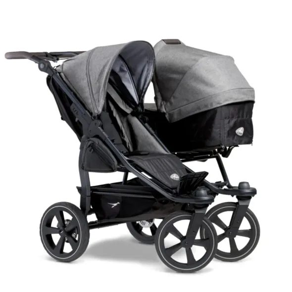 TFK DUO2 AIR WHEEL SOUROZENECKÝ KOČÁREK PREMIUM GREY - KOČÁRKY PRO SOUROZENCE - KOČÁRKY A PŘÍSLUŠENSTVÍ