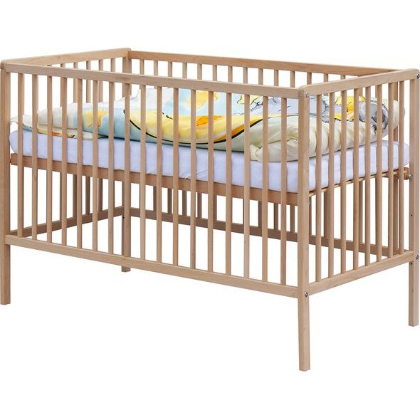 SCARLETT DĚTSKÁ POSTÝLKA S KOMPLETNÍ VÝBAVOU SCARLETT 120 X 60 CM - MIMAS - DŘEVĚNÉ POSTÝLKY - SPINKÁNÍ