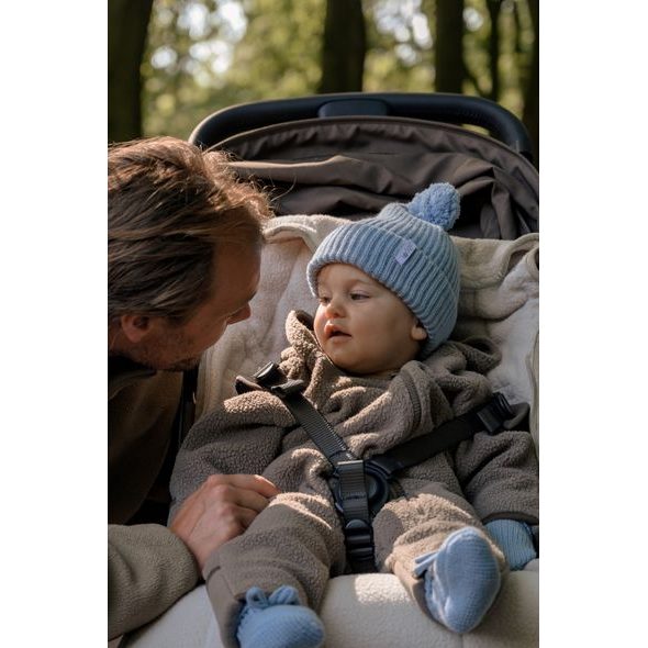 LODGER ČEPICE MERINO BLUE FOGG 6 - 12 MĚSÍCŮ - ČEPIČKY A KLOBOUČKY - PRO DĚTI