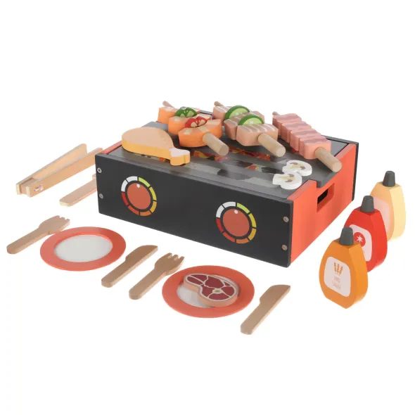 ZOPA DŘEVĚNÝ BBQ GRIL SET - JAKO MAMINKA - PRO DĚTI