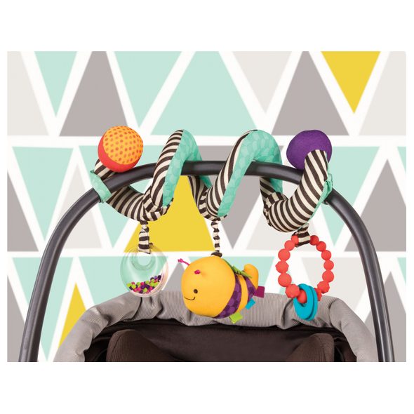 B-TOYS WIGGLE WRAP SPIRÁLA NA KOČÁREK - SPIRÁLY NA POSTÝLKU / AUTOSEDAČKU - PRO DĚTI