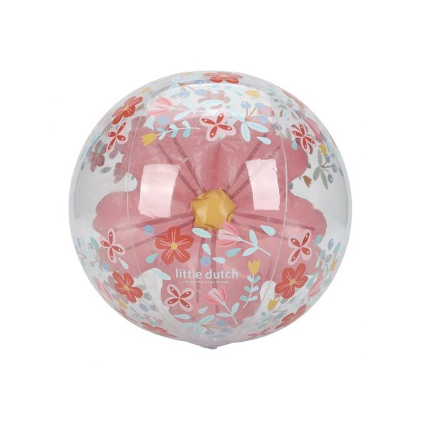 LITTLE DUTCH NAFUKOVACÍ MÍČ 3D PINK FLOWERS - LITTLE DUTCH - PRO DĚTI