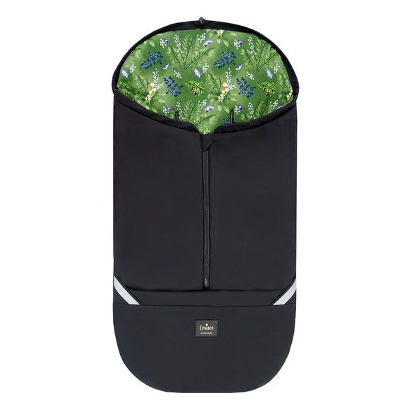 EMITEX FUSAK 2V1 COCOON SOFTSHELL BLACK + FAIRYTALE WOODLAND - FUSAKY DO KOČÁRKU - KOČÁRKY A PŘÍSLUŠENSTVÍ