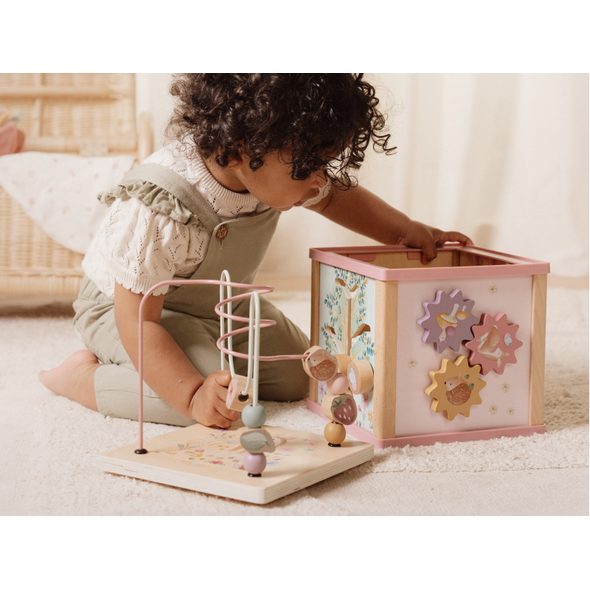 LITTLE DUTCH KOSTKA S AKTIVITAMI DŘEVĚNÁ FAIRY GARDEN - KOSTKY - PRO DĚTI