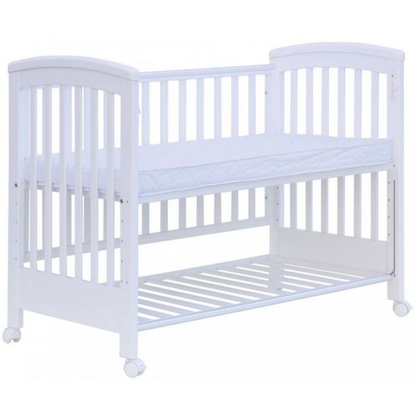 SCARLETT DĚTSKÁ POSTÝLKA K POSTELI RODIČŮ SCARLETT LAURA - BÍLÁ (BUK) - 120 X 60 CM - DŘEVĚNÉ POSTÝLKY - SPINKÁNÍ