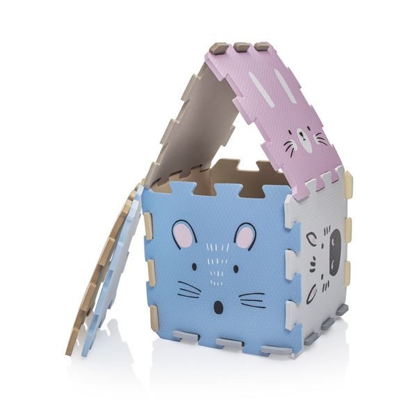 ZOPA PĚNOVÁ PODLOŽKA PUZZLE 30X30 CM 9KS - HRACÍ PODLOŽKY NA ZEM - SPINKÁNÍ