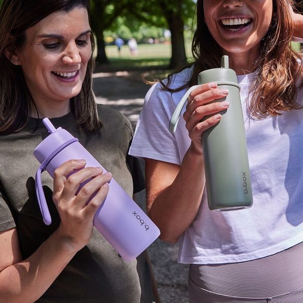 B.BOX NEREZOVÁ TERMOLAHEV S BRČKEM 690 ML - LILAC LOVE - TERMOOBALY A TERMOSKY - KRMENÍ