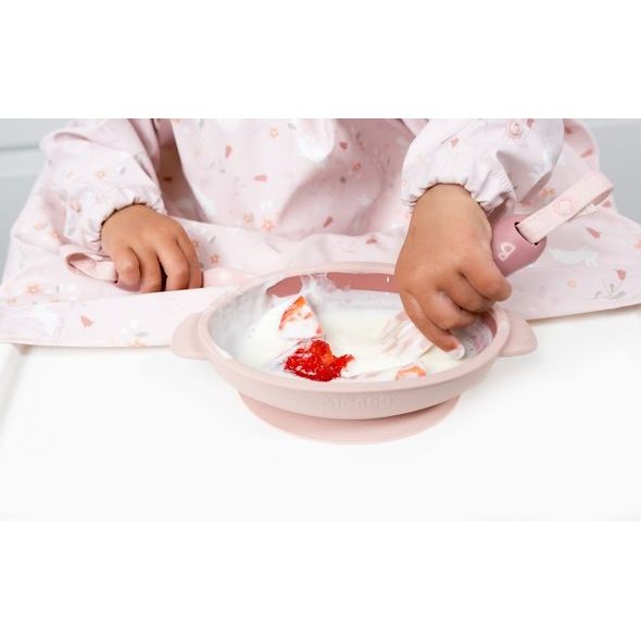 BIBADO HANDI DĚTSKÝ PŘÍBOR S KLIPEM BLUSH - LŽIČKY A PŘÍBORY - KRMENÍ
