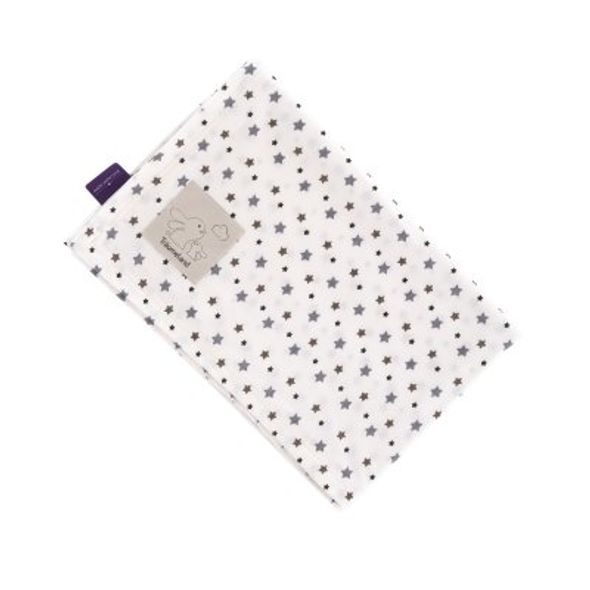 TRÄUMELAND DEKA JERSEY 100 X 75 CM WEISS MIT GRAUEN STERNEN - DĚTSKÉ DEKY PRO MIMINKA - SPINKÁNÍ
