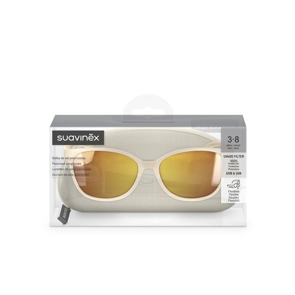 SUAVINEX DĚTSKÉ BRÝLE POLARIZOVANÉ S POUZDREM 2024 - 3-8 LET - ŠEDÉ - SLUNEČNÍ BRÝLE - PRO DĚTI
