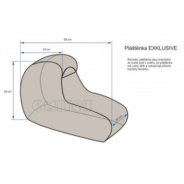 EMITEX PLÁŠTĚNKA NA HLUBOKÝ KOČÁREK M - PLÁŠTĚNKY - KOČÁRKY A PŘÍSLUŠENSTVÍ