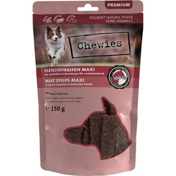 CHEWIES 100% KOŇSKÉ MASO MAXI 150 G - SUŠENÉ PAMLSKY PRO PSY - CHOVATELSKÉ POTŘEBY MALVÍKZOO