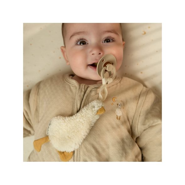 LITTLE DUTCH SPACÍ PYTEL S ODDĚLITELNÝMI RUKÁVY 90 CM HUSA BEIGE NEWBORN NATURALS - SPACÍ PYTLE - SPINKÁNÍ