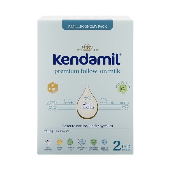 KENDAMIL PREMIUM 2 (600 G) - KOJENECKÁ MLÉKA - KRMENÍ