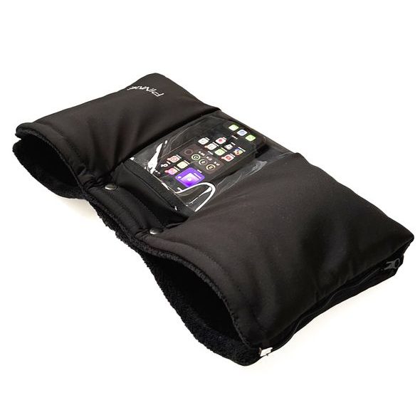 RUKÁVNÍK PINKIE SOFTSHELL BLACK CASE - RUKÁVNÍKY NA KOČÁREK - KOČÁRKY A PŘÍSLUŠENSTVÍ