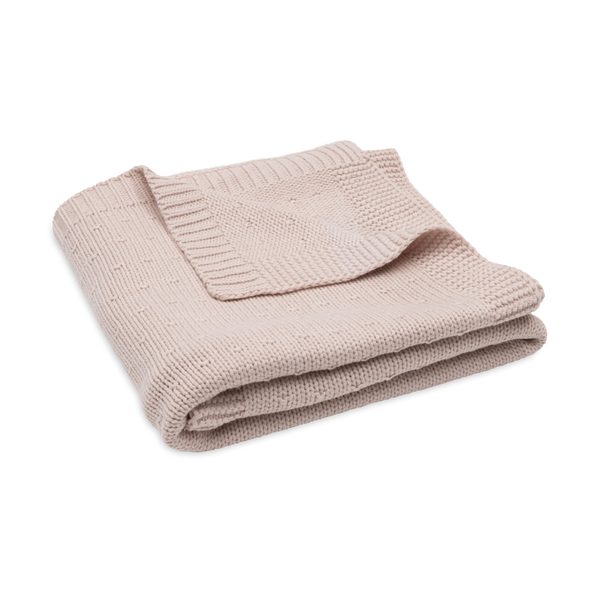 JOLLEIN DEKA 75X100CM SPRINKLE KNIT SILK ROSE - DĚTSKÉ DEKY PRO MIMINKA - SPINKÁNÍ