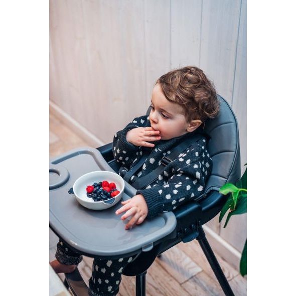 MOMI JÍDELNÍ ŽIDLIČKA MOMI REKI ŠEDÁ - JÍDELNÍ ŽIDLIČKY PLASTOVÉ - KRMENÍ