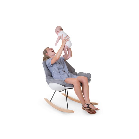 CHILDHOME HOUPACÍ KŘESLO WHITE GREY - KŘESÍLKA - SPINKÁNÍ