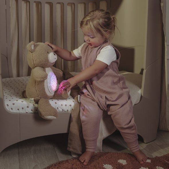 MEYCO MEDVÍDEK NA SPINKÁNÍ - USÍNÁČCI ŠUMÍCÍ / S TLUKOTEM - PRO DĚTI