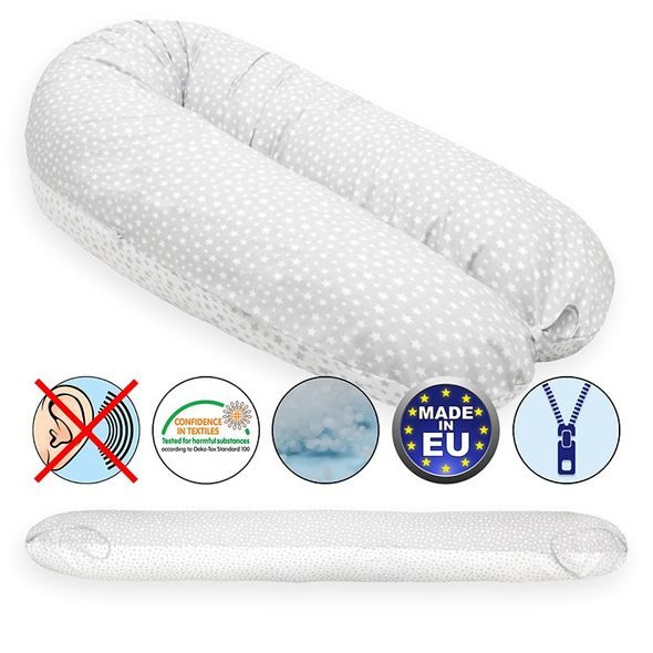 SCAMP KOJÍCÍ POLŠTÁŘ 155X30 (GREYWHITELITTLEBIGSTARS) - KOJÍCÍ POLŠTÁŘE - KRMENÍ