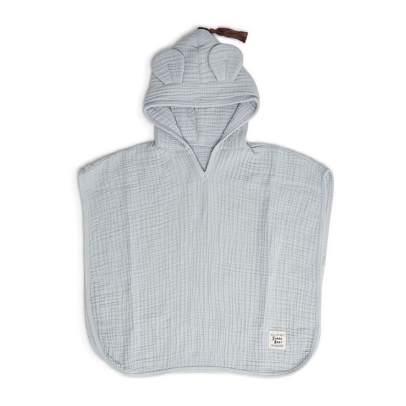 FUNNABABY MUŠELÍNOVÉ PONČO DOVE GREY VEL. 0 - 1 ROK - OSUŠKY A DĚTSKÉ ŽUPANY - KOUPÁNÍ A ZDRAVÍ