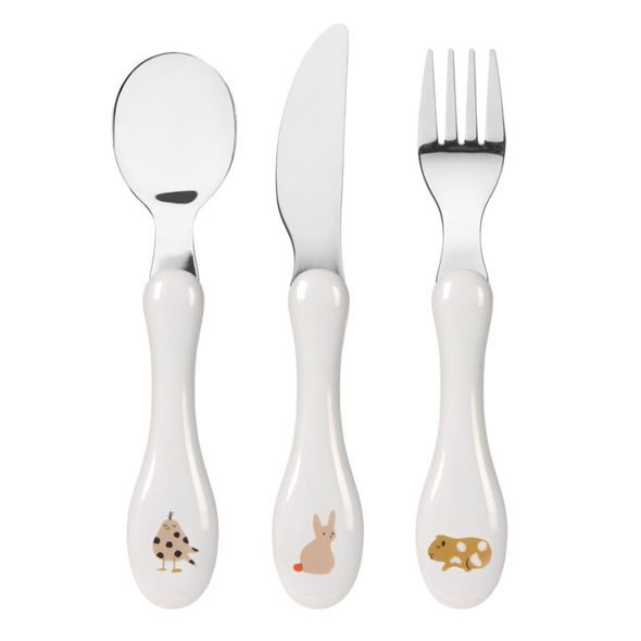 LÄSSIG CUTLERY 3PCS LITTLE MATEYS SPICY ORANGE - LŽIČKY A PŘÍBORY - KRMENÍ