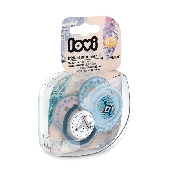 LOVI DUDLÍK SILIKONOVÝ DYNAMICKÝ 0-3M INDIAN SUMMER 2KS BOY - ŠIDÍTKA A DOPLŇKY - KRMENÍ