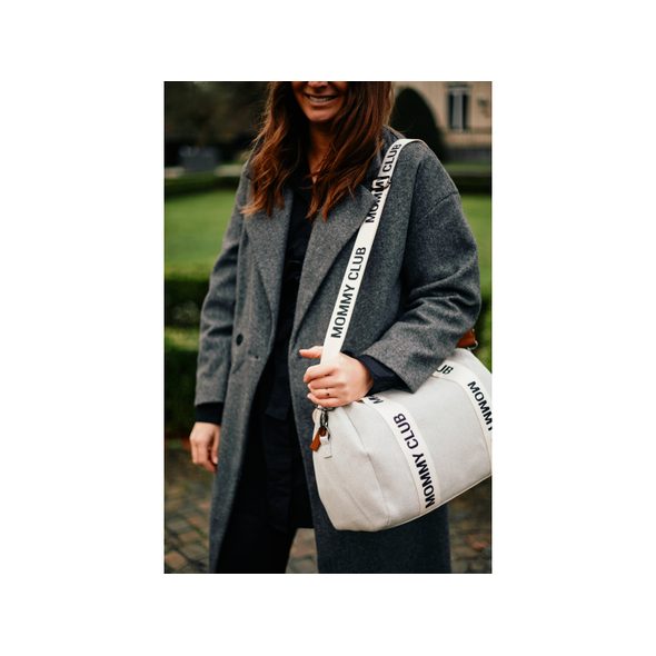 CHILDHOME PŘEBALOVACÍ TAŠKA MOMMY CLUB SIGNATURE CANVAS OFF WHITE - PŘEBALOVACÍ TAŠKY - KOČÁRKY A PŘÍSLUŠENSTVÍ
