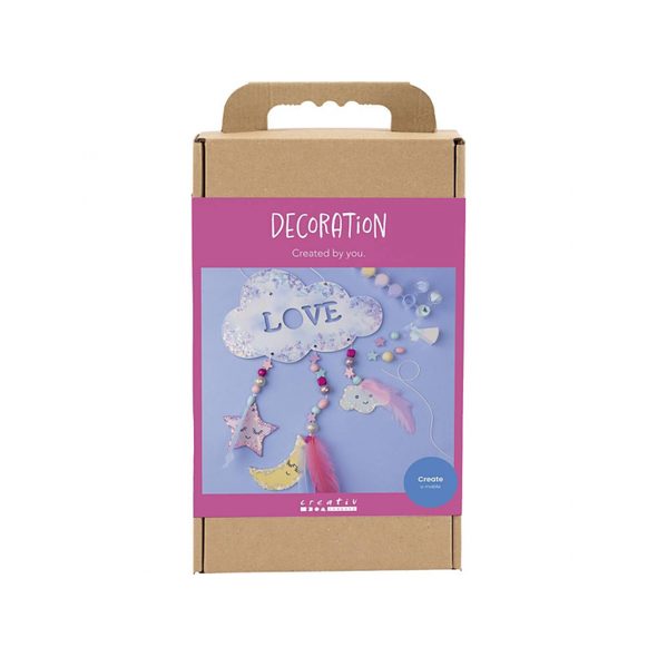 CREATIV COMPANY KREATIVNÍ SADA ZÁVĚSNÁ DEKORACE LOVE - NAVLÉKÁNÍ - PRO DĚTI