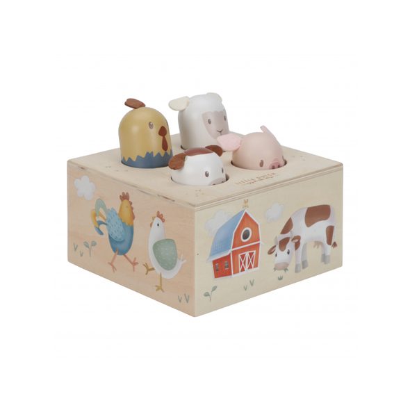 LITTLE DUTCH VYSKAKOVACÍ ZVÍŘÁTKA SE ZVUKY FARMA - HUDEBNÍ - PRO DĚTI
