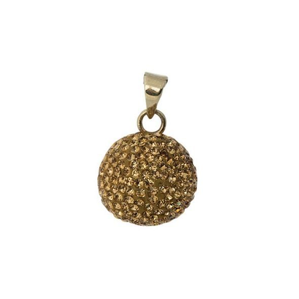 BABYLONIA BOLA GOLDPLATED WITH GLITTER STONES - TĚHOTENSKÉ BOLY A ŠPERKY - PRE MAMIČKY