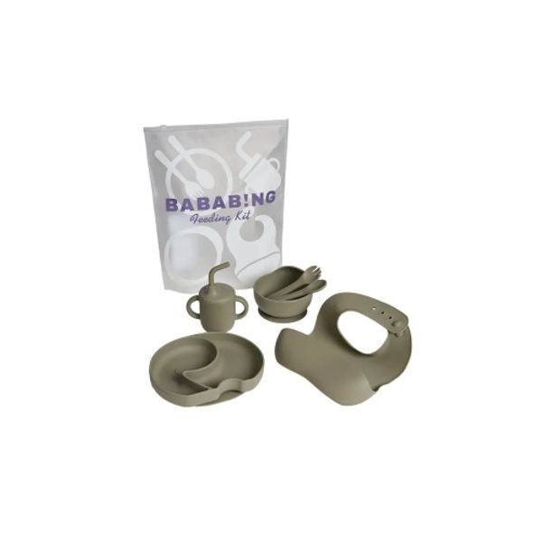 BABABING JÍDELNÍ SET, OLIVE GREEN - VÝHODNÉ SADY - KRMENÍ